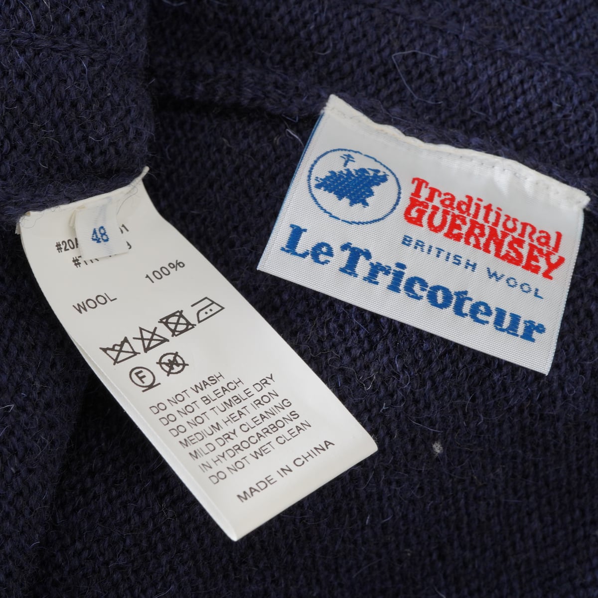 Le Tricoteur ルトリコチュール ガンジーセーターカーディガン TR-4329  