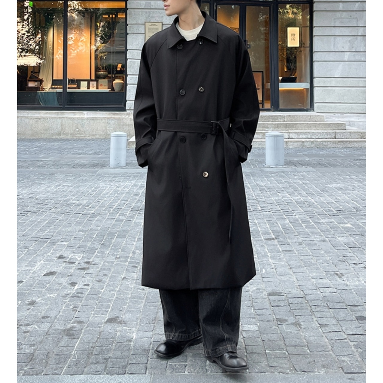 Contrast Collar Double Breasted Coat　TB2561・画像12
