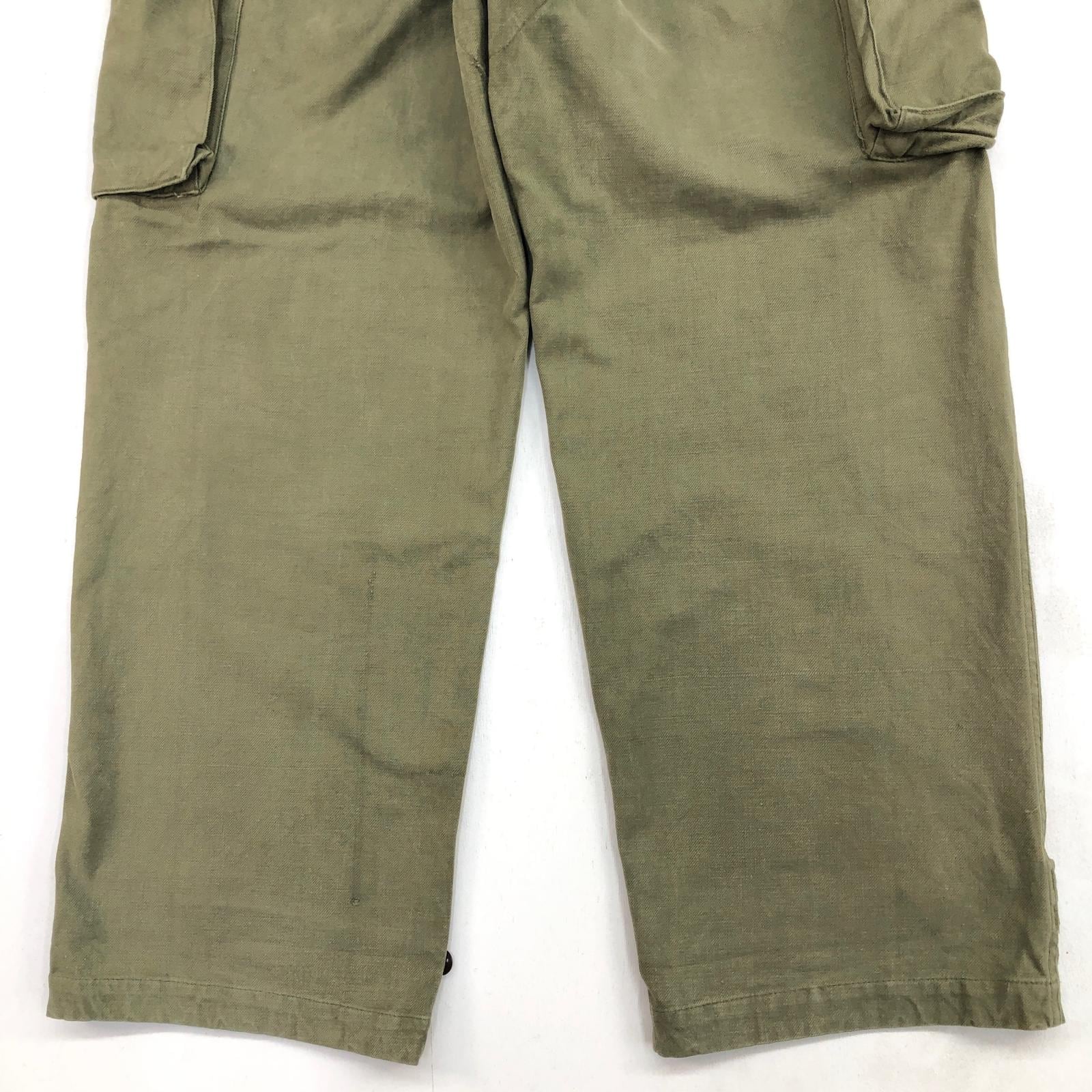 FRENCH ARMY フランス軍 50年代 M-47 カーゴパンツ 前期型 オリーブ