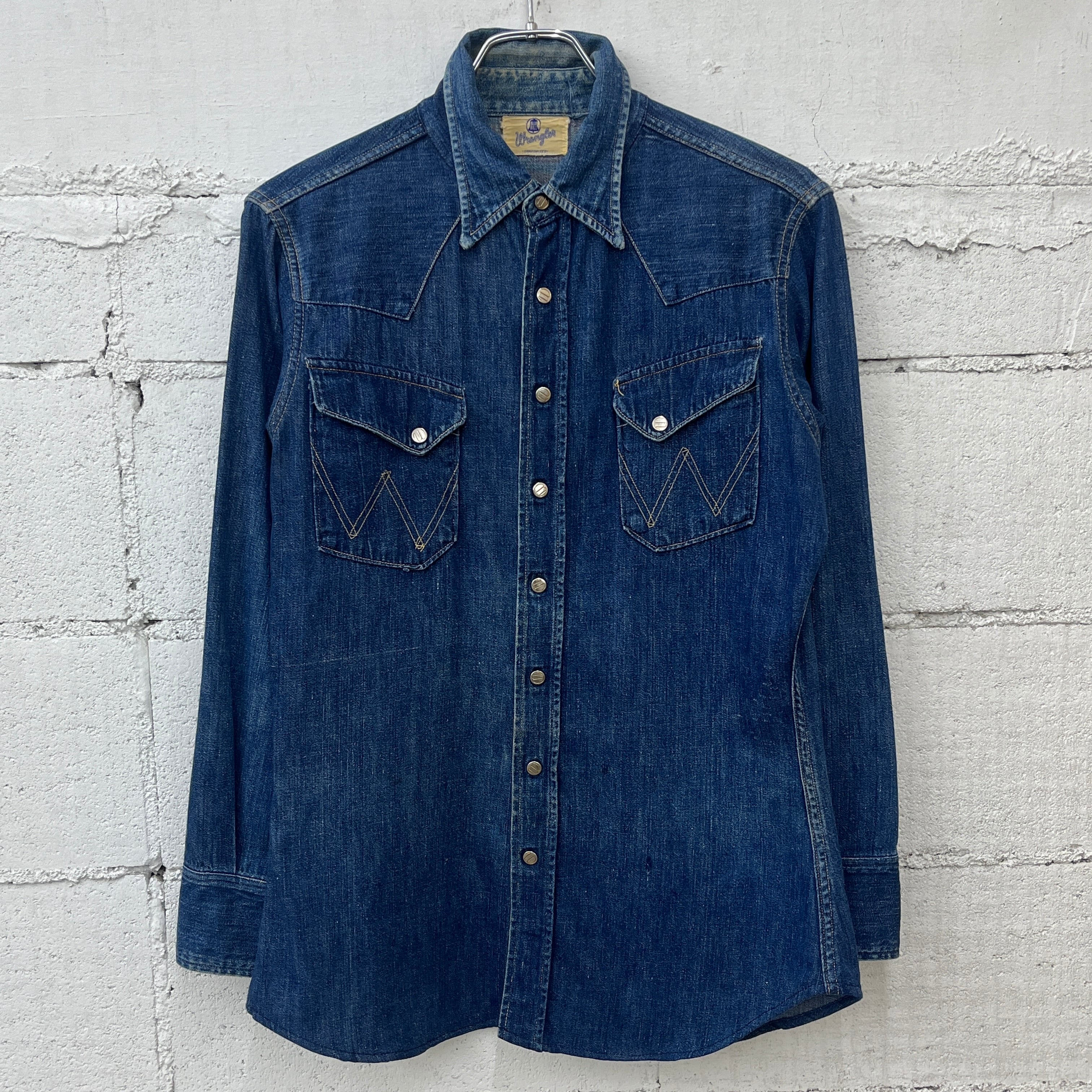 50s Wrangler 27MW Denim Western Shirts 50年代 ラングラー27MW 50s Wrangler 27MW Denim Western Shirts 50年代 ラングラー27MW