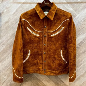 ワイツーレザー【Y'2 LEATHER】STEER ROUGHOUT & SADDLE HORSE WESTERN SHIRT JACKET 44・46サイズ