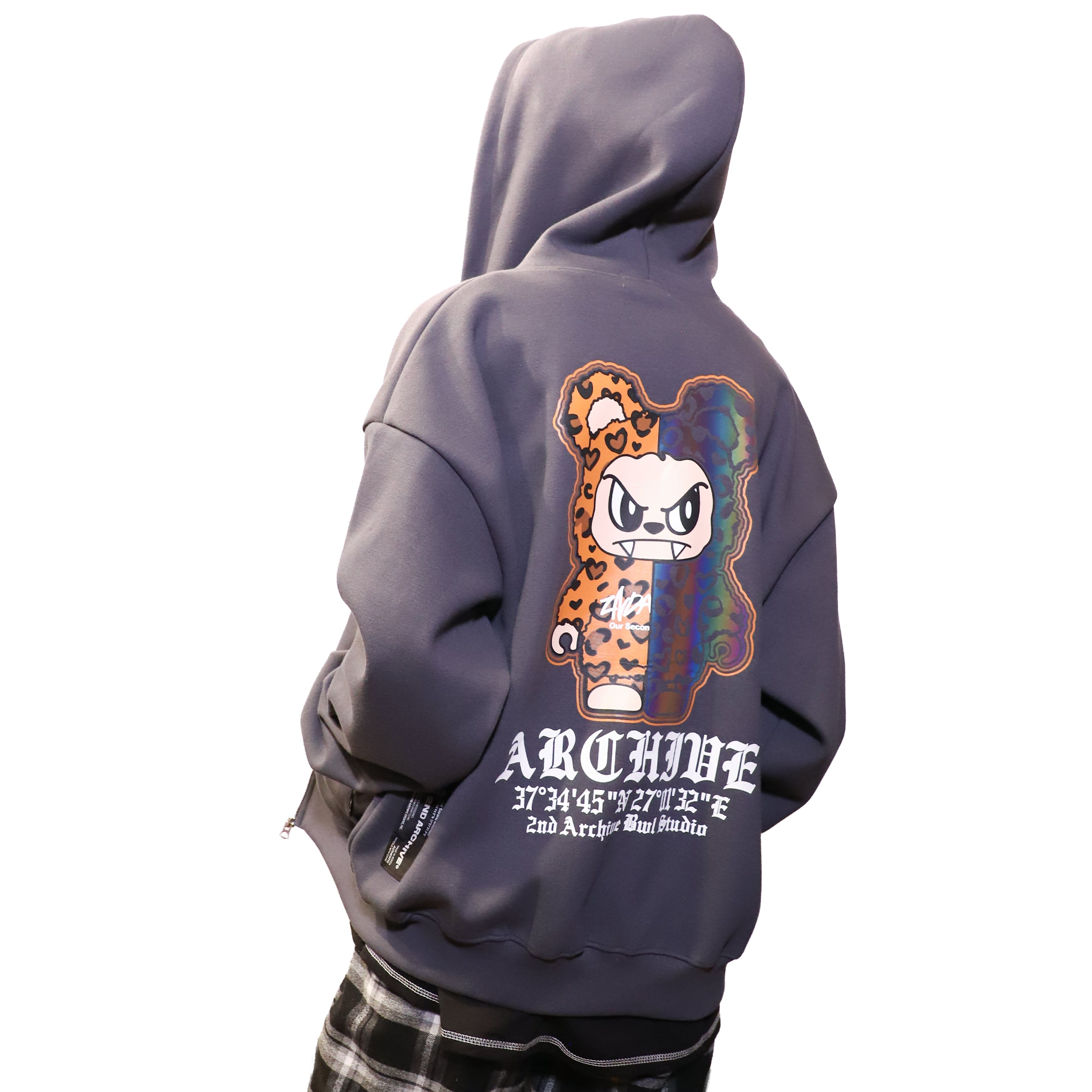 2ND ARCHIVE コラボ ジップパーカー Monster HALF and HALF JLASSIC