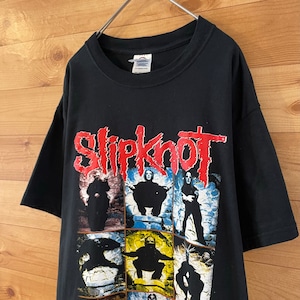 【DELTA MAGNUM WHIGHT】Slipknot  バンドTシャツ 2005年ツアーt バックプリント スリップノット Mサイズ US古着