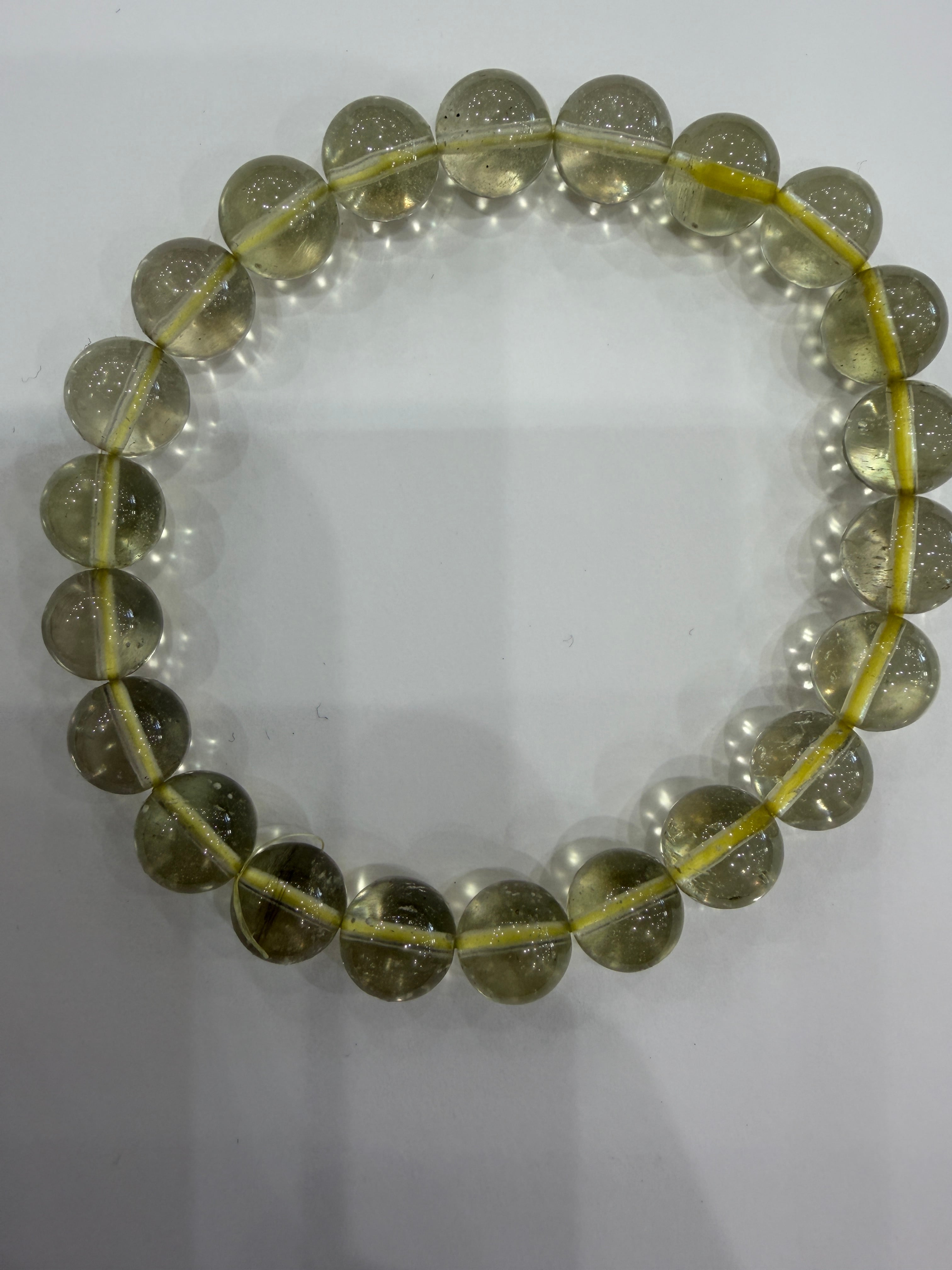 E28207】リビアングラス 9㎜ ブレスレット Libyan desert glass