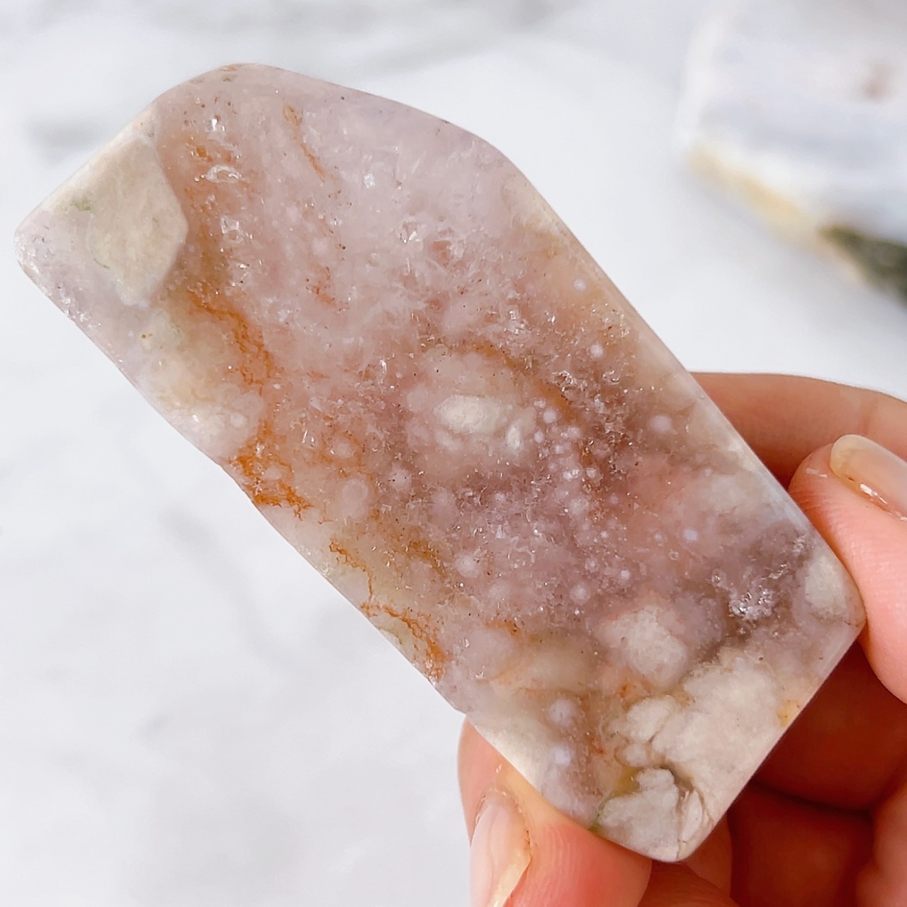 ピンクアメジスト・フラワーアゲート(桜瑪瑙) フリーフォームB