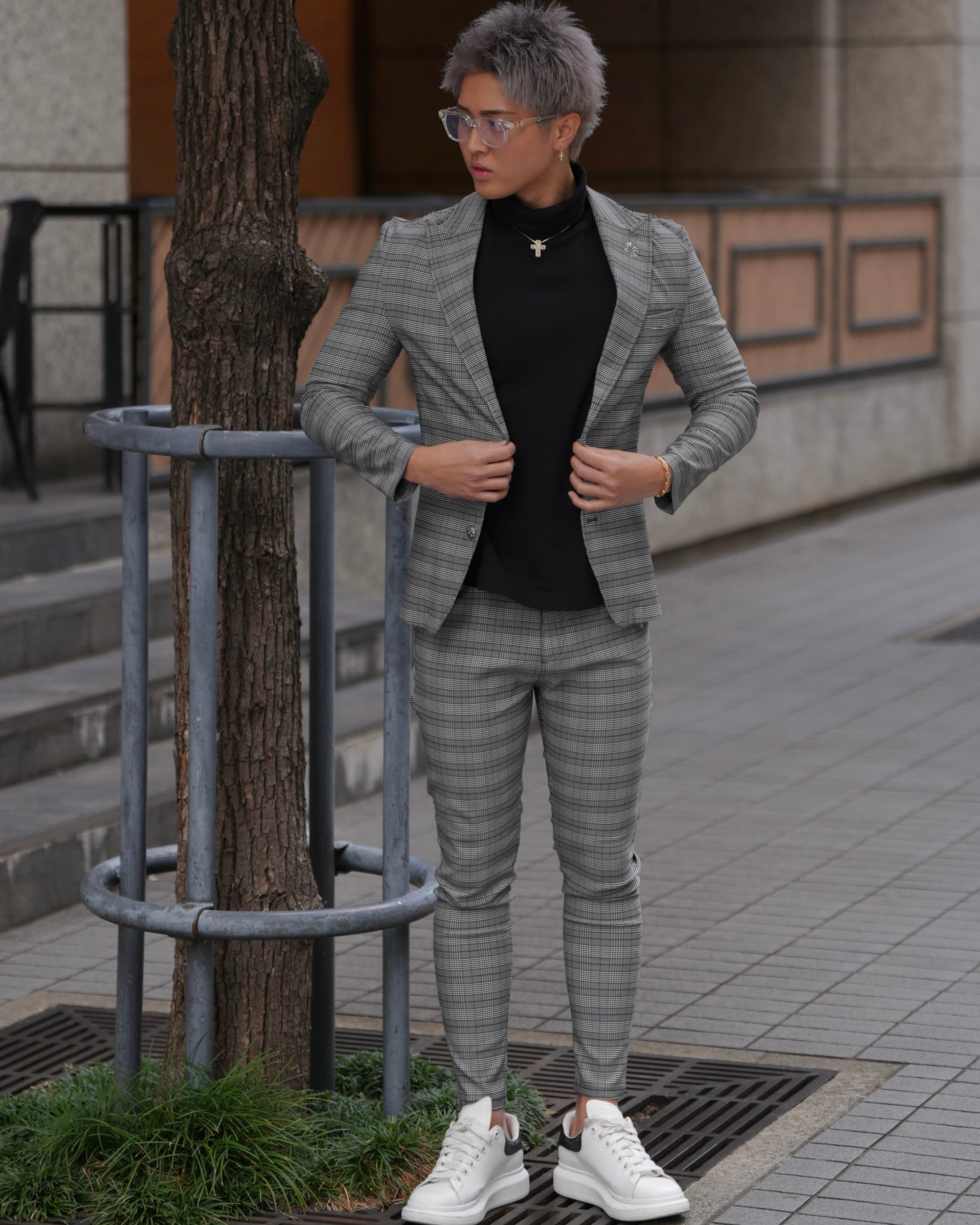 BELINDA チェック柄スーツセットアップ スラックス BELINDA ORIGINAL CHECK SLACKS【BB25028】 | BELINDA OFFICIAL