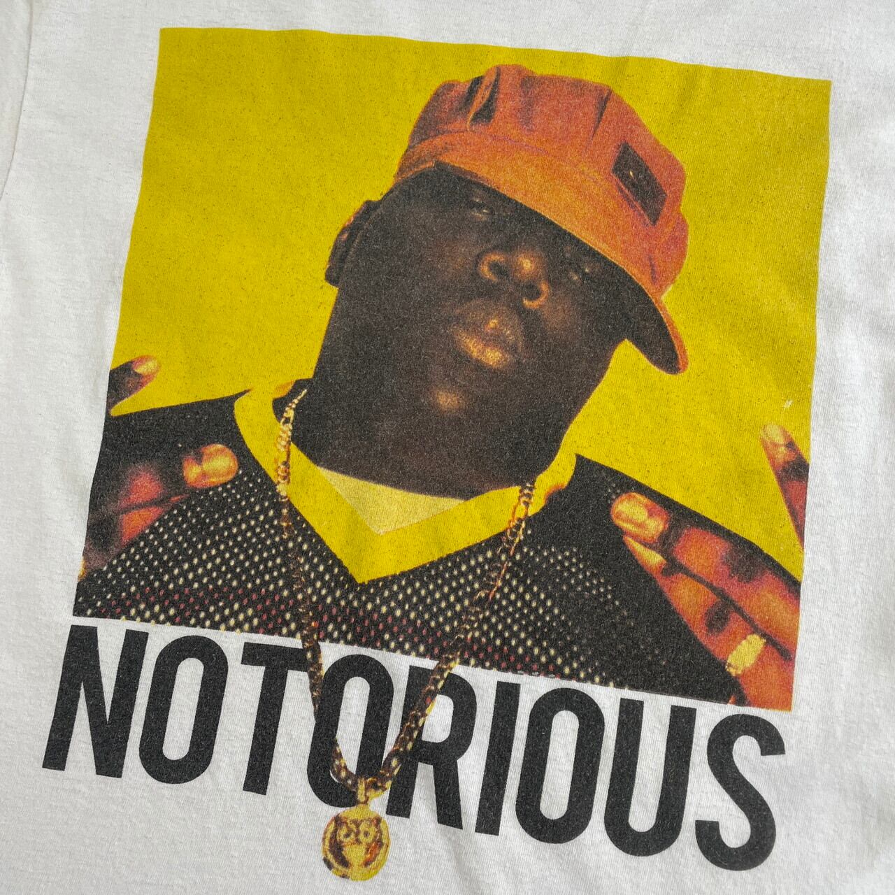 ノトーリアスB.I.G フォトプリント ラップ バンドTシャツ メンズM 古着