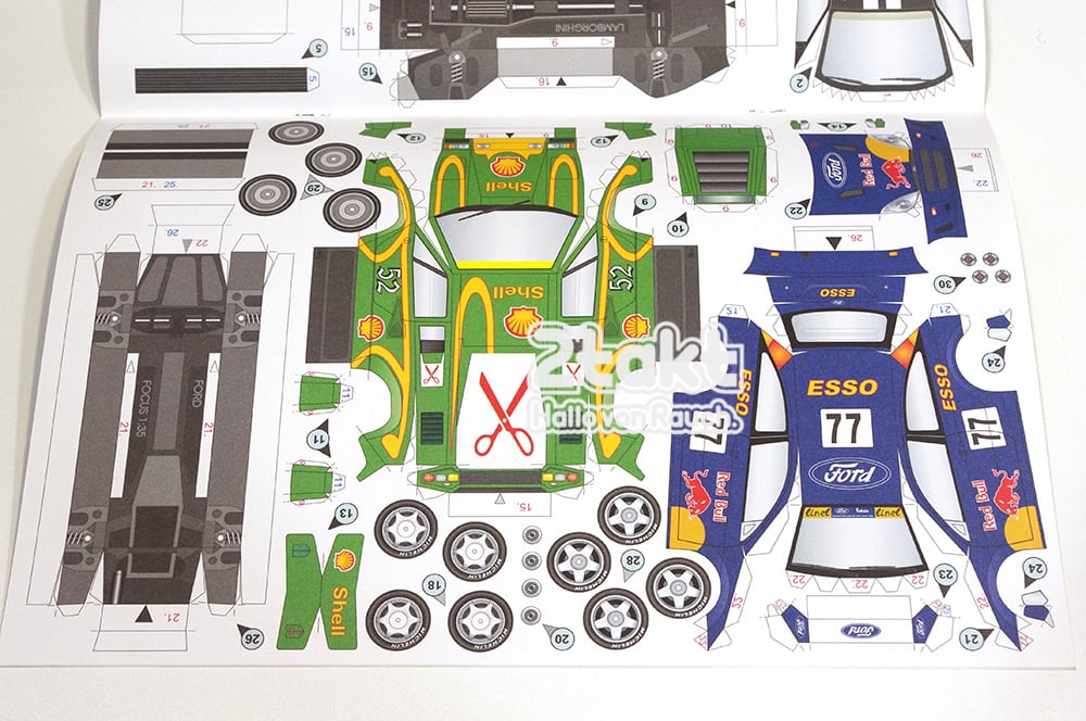 ペーパークラフト レーシングカー BETEXA Závodní auta | 2takt-store