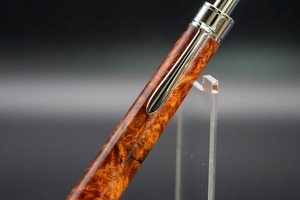 【朱色の銘木】 本花梨瘤杢 特上 silver MP