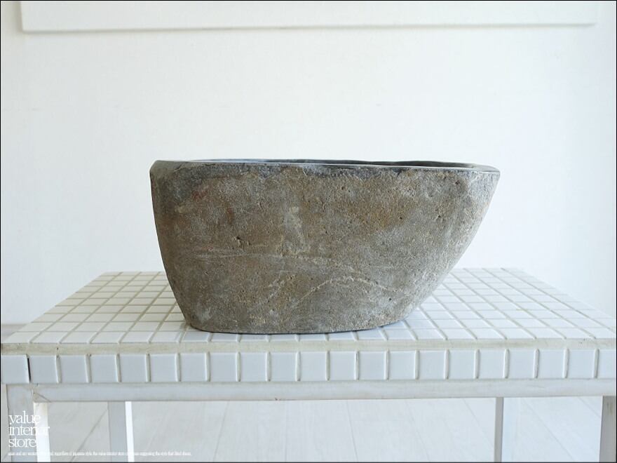 「 F様 御予約商品 」手洗鉢 自然石 洗面ボウル 洗面器 手洗いボウル 天然石 ウォッシュボウル 洗面資材 洗面材料 W33.5 x D30.5 x H16cm