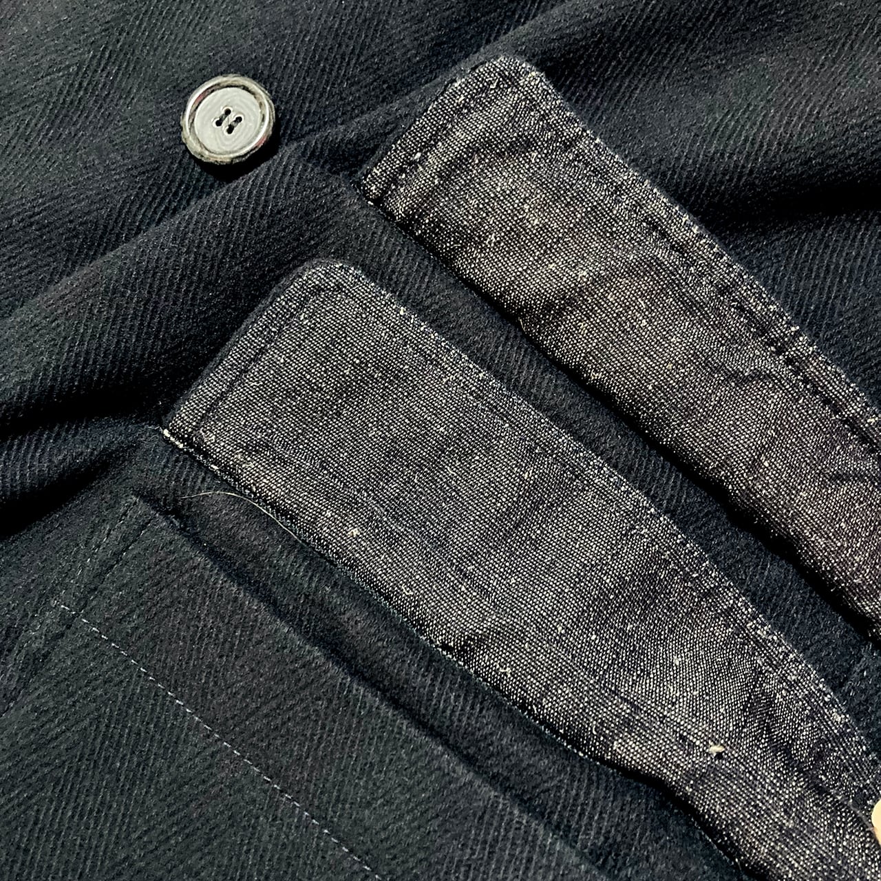 90'S ARMANI JEANS 48 P-Coat made in Italy Vintage ウールカシミヤ