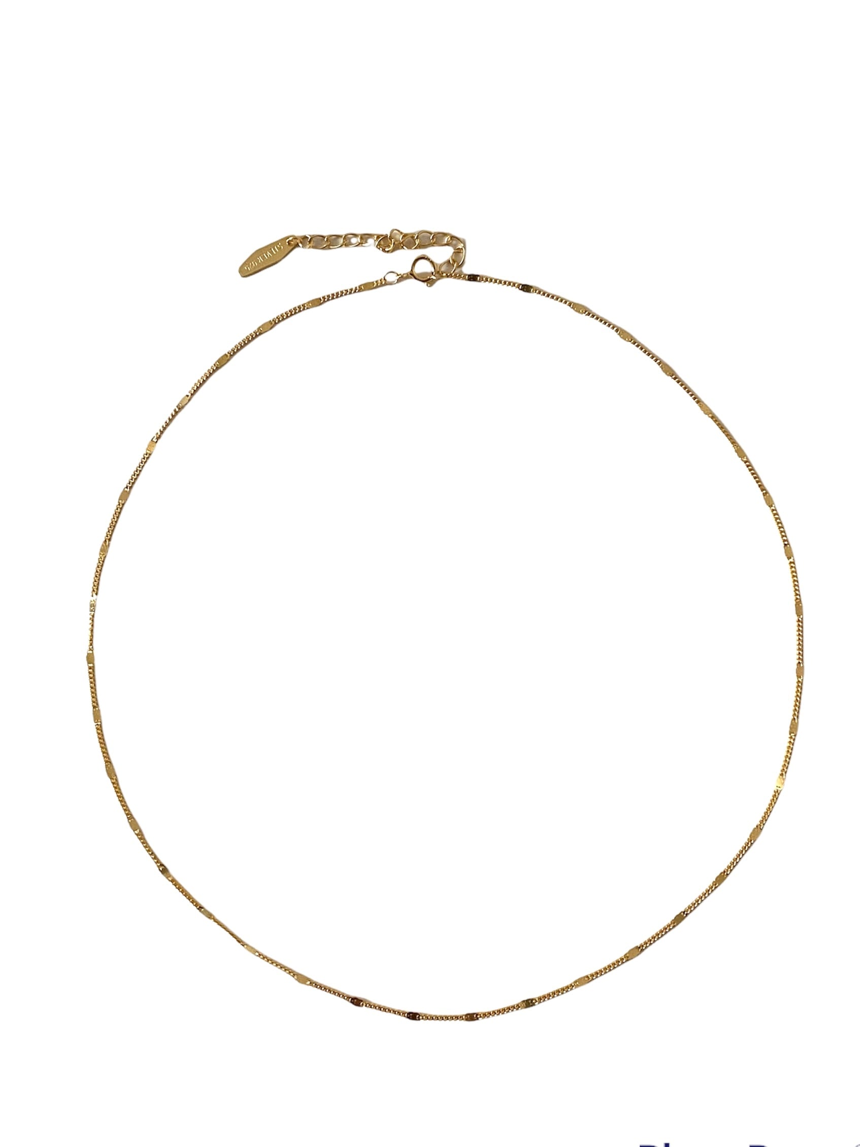 〔silver925〕 Flat necklace