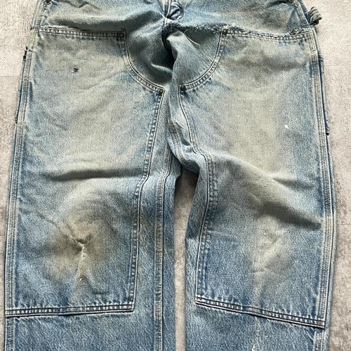 推定00s デニム ダブルニー Carhartt W 31 L 30 詳細写真5