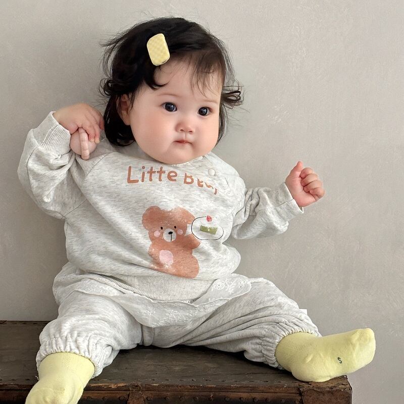 【BABY&KID】クマ柄セットアップ
