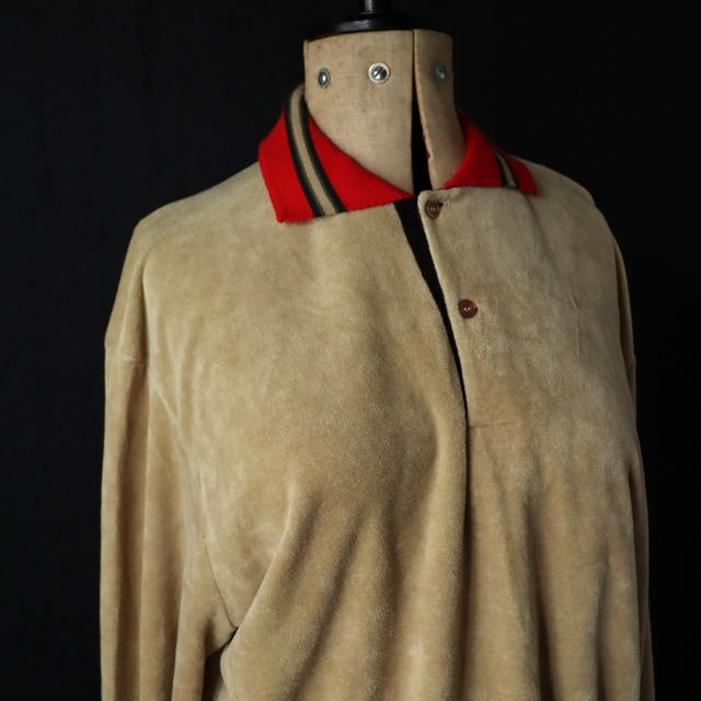 USA vintage velor shirt / コットンベロアシャツ