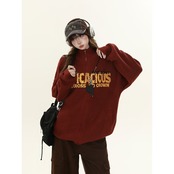 ストリート アルファベットジッパーセーター T1920