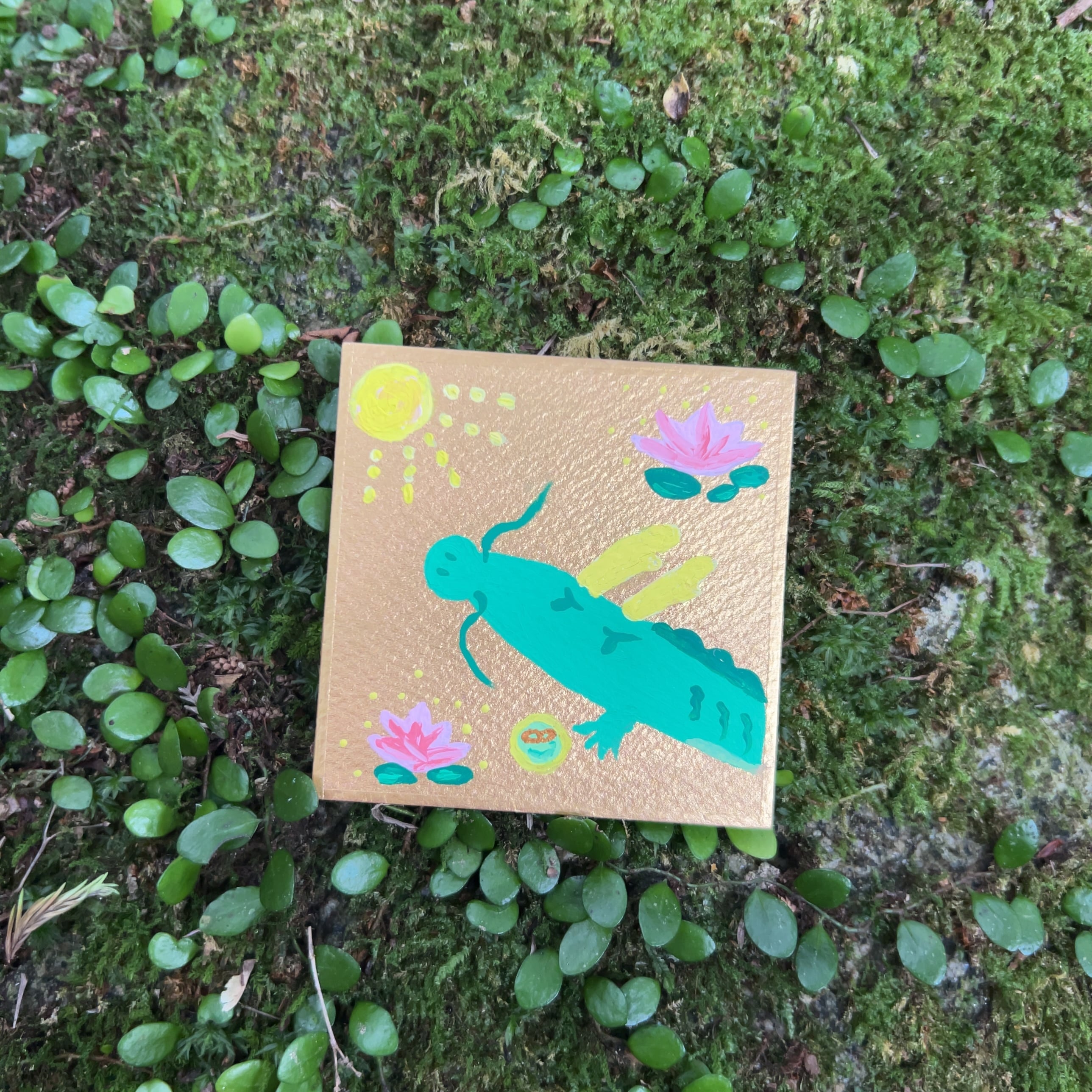 緑龍さまの祝福お守りアート