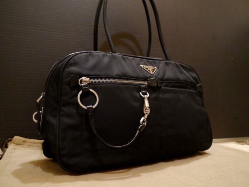 美品◆PRADA プラダ 男女可 ハンド バッグ ブリーフケース 黒◆