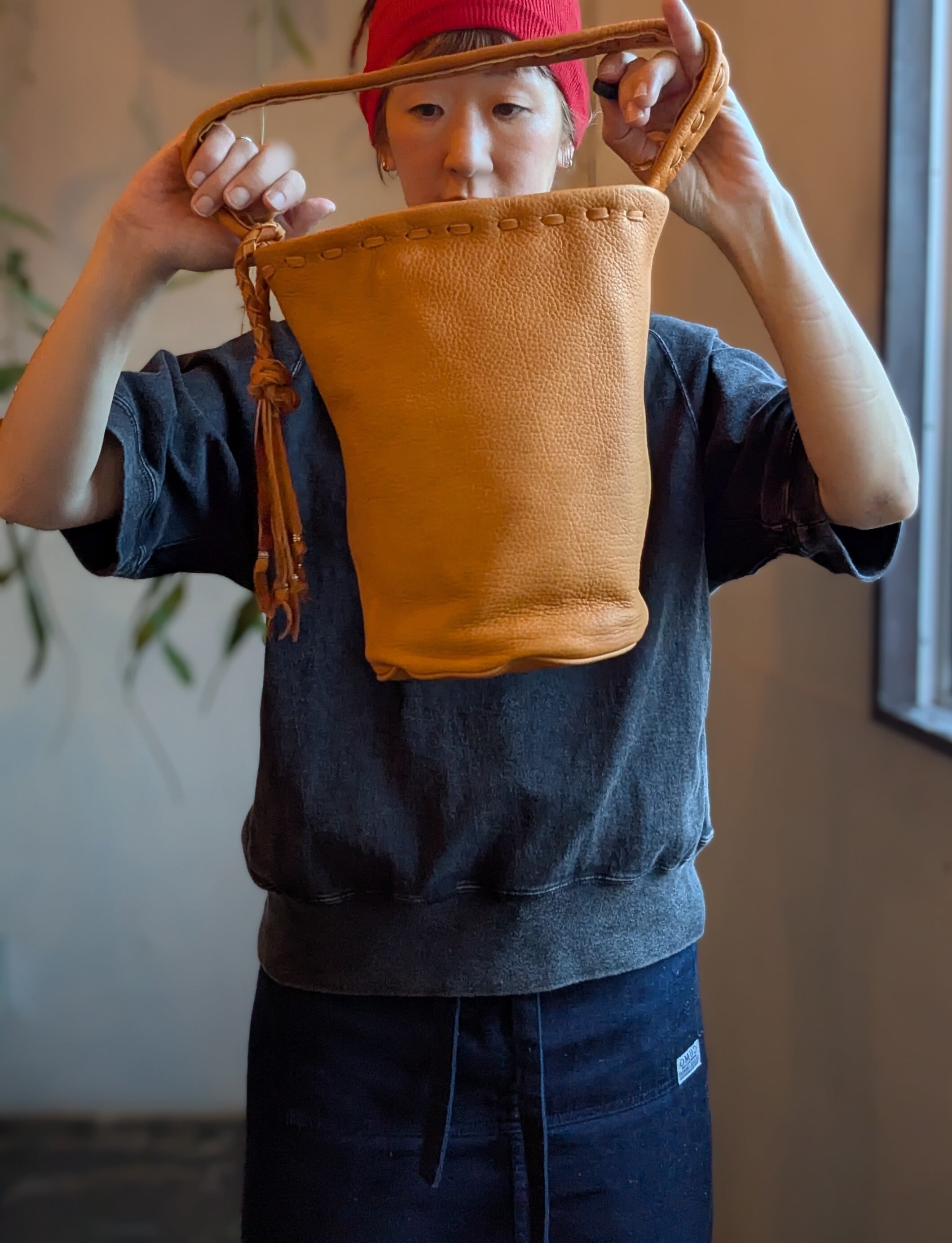 専用　NASNGWAM (ナスングワム) 　ワンハンドルバッグ キャメル Nasngwam. ] ナスングワム / One Handle Tote / Yellow | 服と雑貨ume