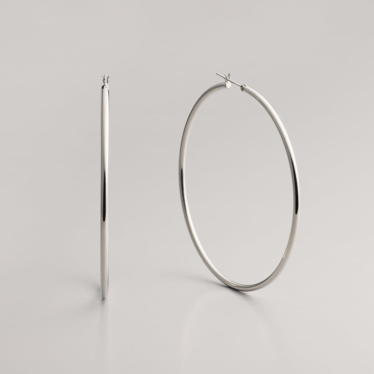 プラチナ 直径60mm フープピアス【MPT0008P1】 | MONICE/モニス