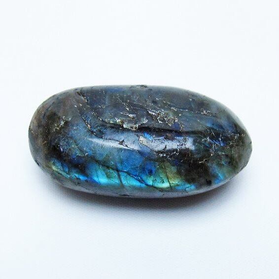 ラブラドライト 原石 タンブル 一点物 171-6100