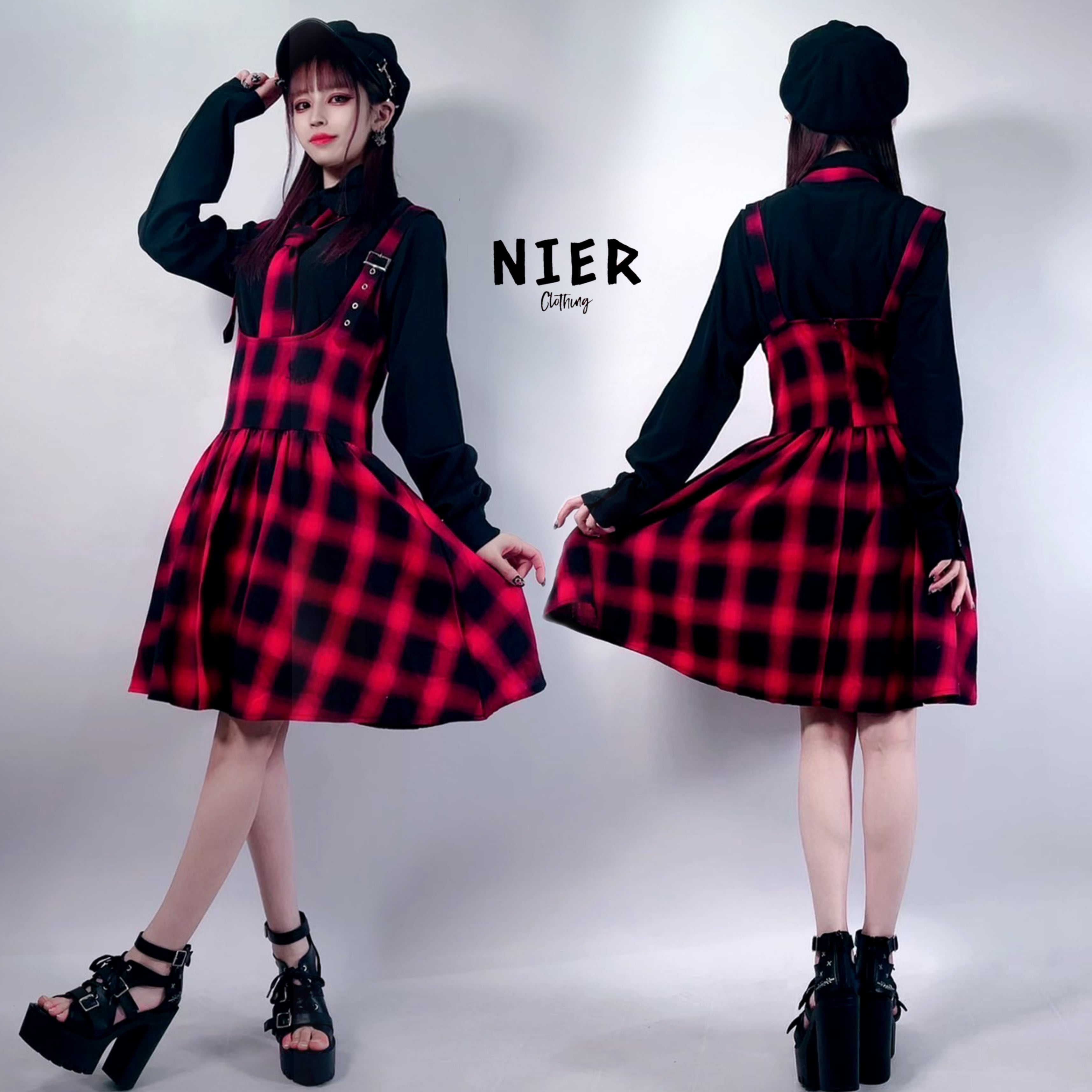 レディースセットアップ3点セット【シャツ＋ワンピース+ネクタイ】 | NIER CLOTHING powered by BASE