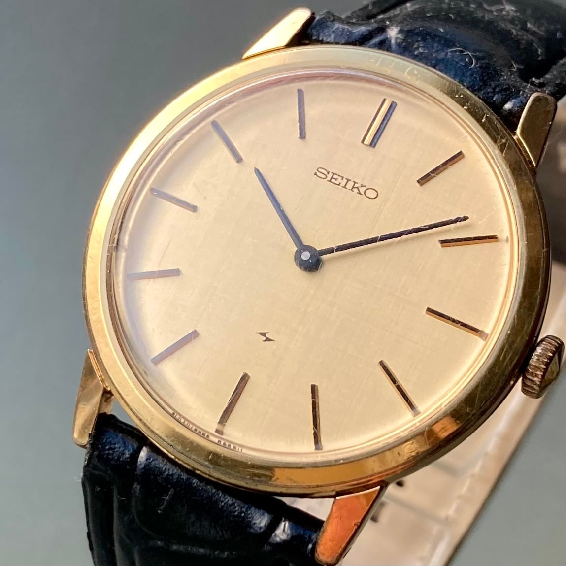 動作品】セイコー シャリオ アンティーク 腕時計 1975年 手巻き メンズ 