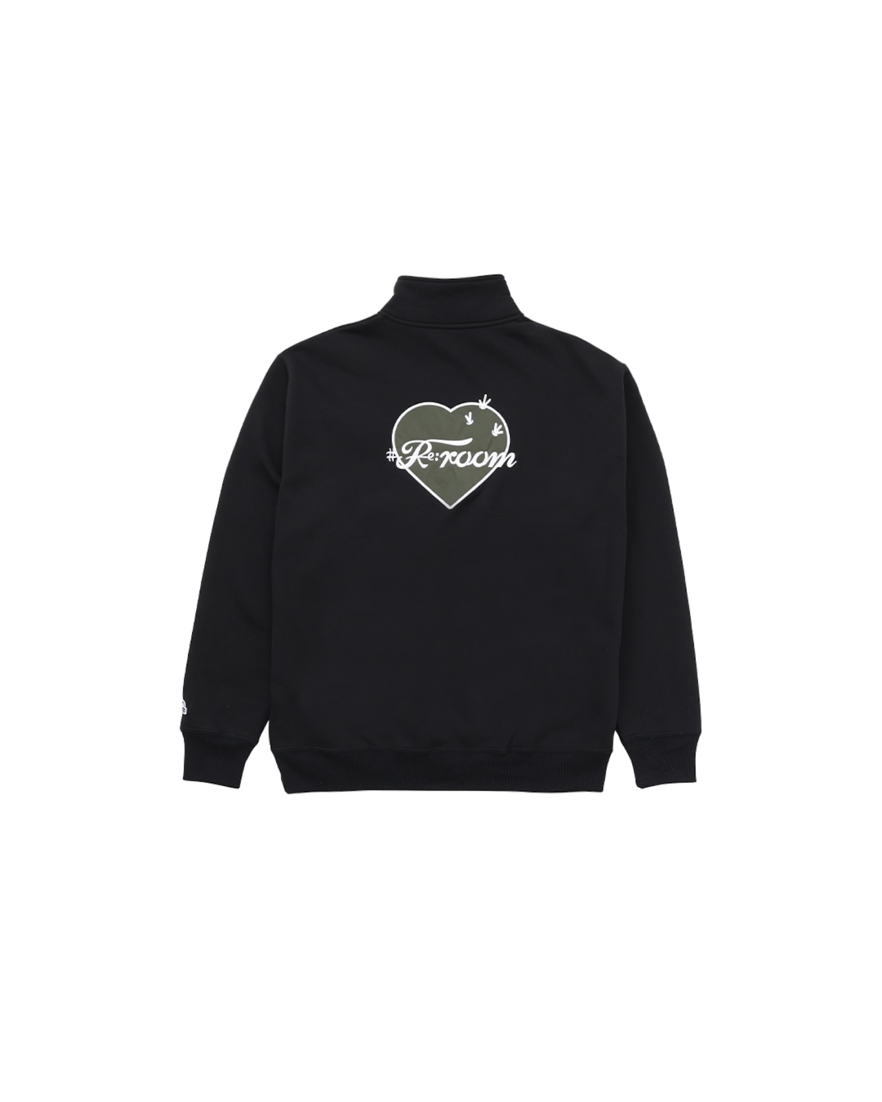 【#Re:room】Rrm HEART EMBROIDERY BIG HALF ZIP［REC875］