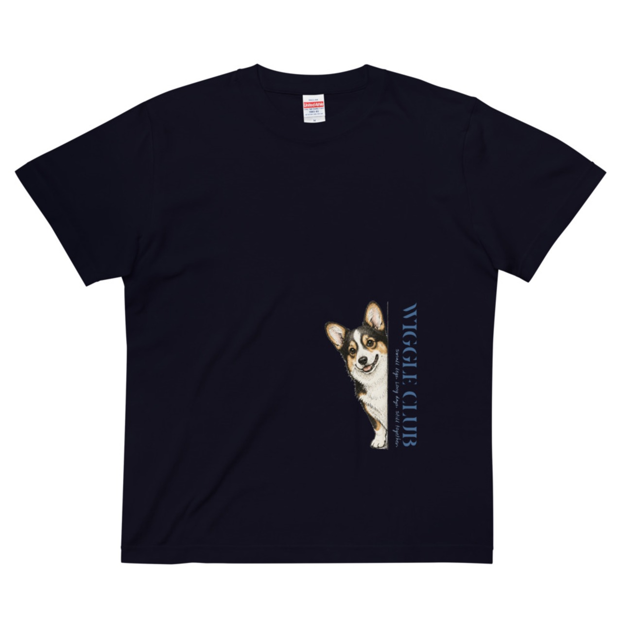 PEEKING CORGIS Tee -Black Tan-　[T0049]