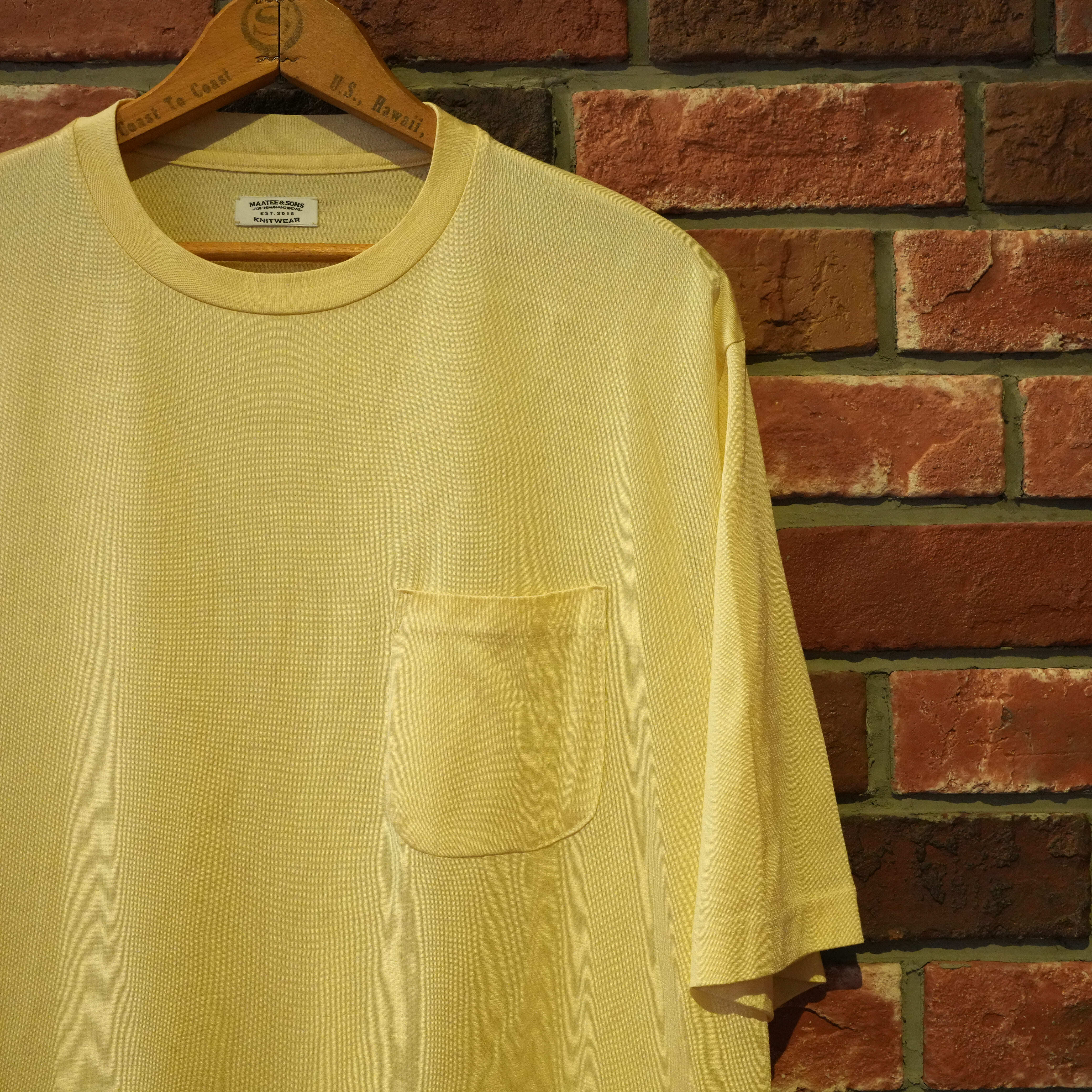MAATEE AND SONS SILK POCKET TEE 【公式通販】