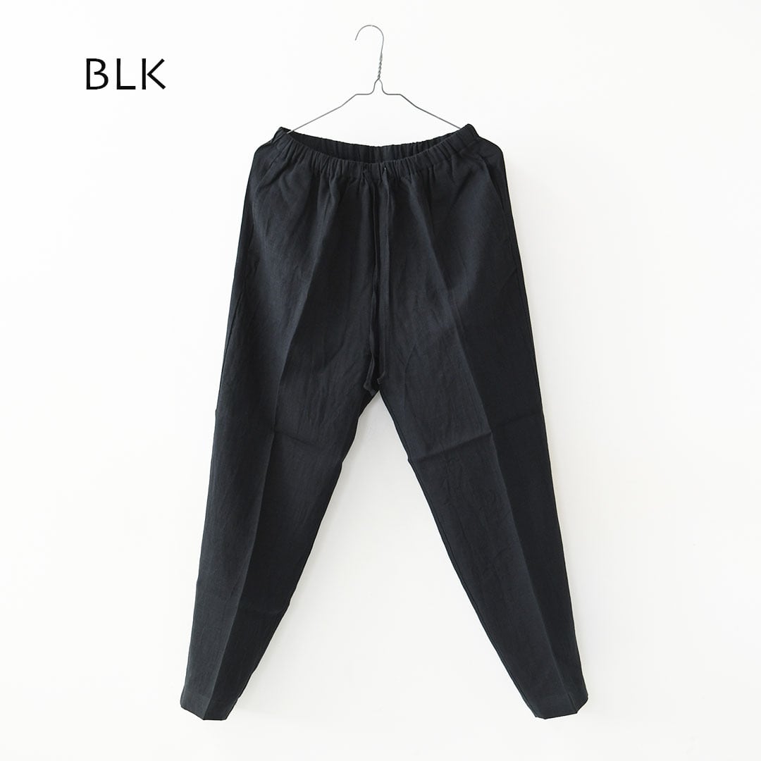 お値引き☆rehellinen puff pants リネン100 ブラック DELICIOUS [デリシャス] LINEN Easy Pants [DP83083] リネンイージー