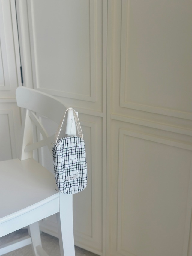 〈即納アイテム〉EYOU / ソフトデイズお散歩ポーチ-ブラックチェック