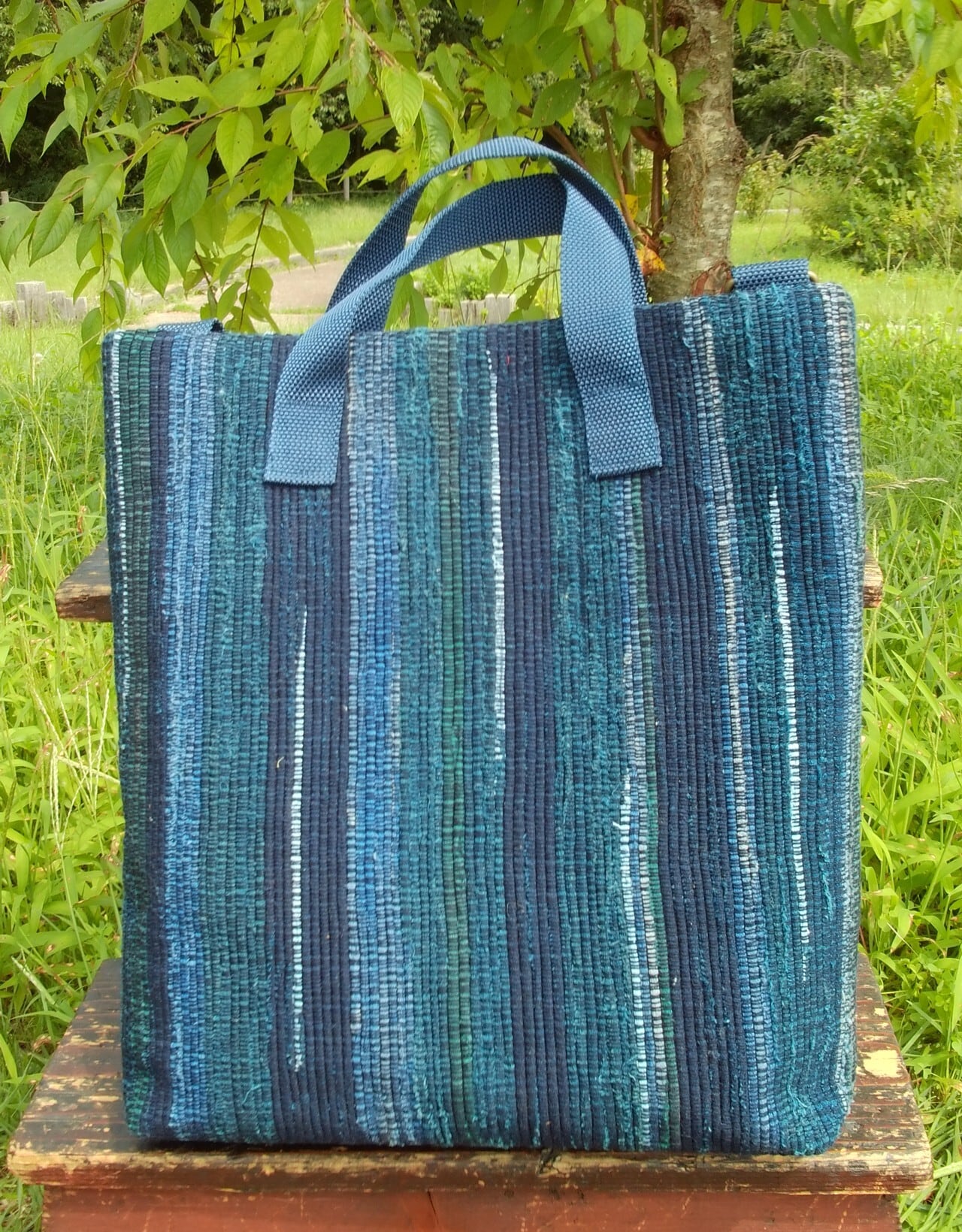 南部裂織保存会創立50周年記念 2wayバック 藍染め布使用