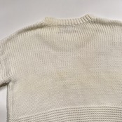 nano universe ナノユニバース La vie a Paris 裾チュール 切替 ニット セーター F /ホワイト系 レイヤード レディース