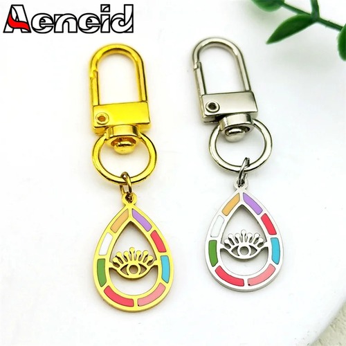 指輪 リング  ステンレス ゴールド シルバー オバール チェーン 鍵 レディース メンズ 悪 エビル 目 アイズ カラフル