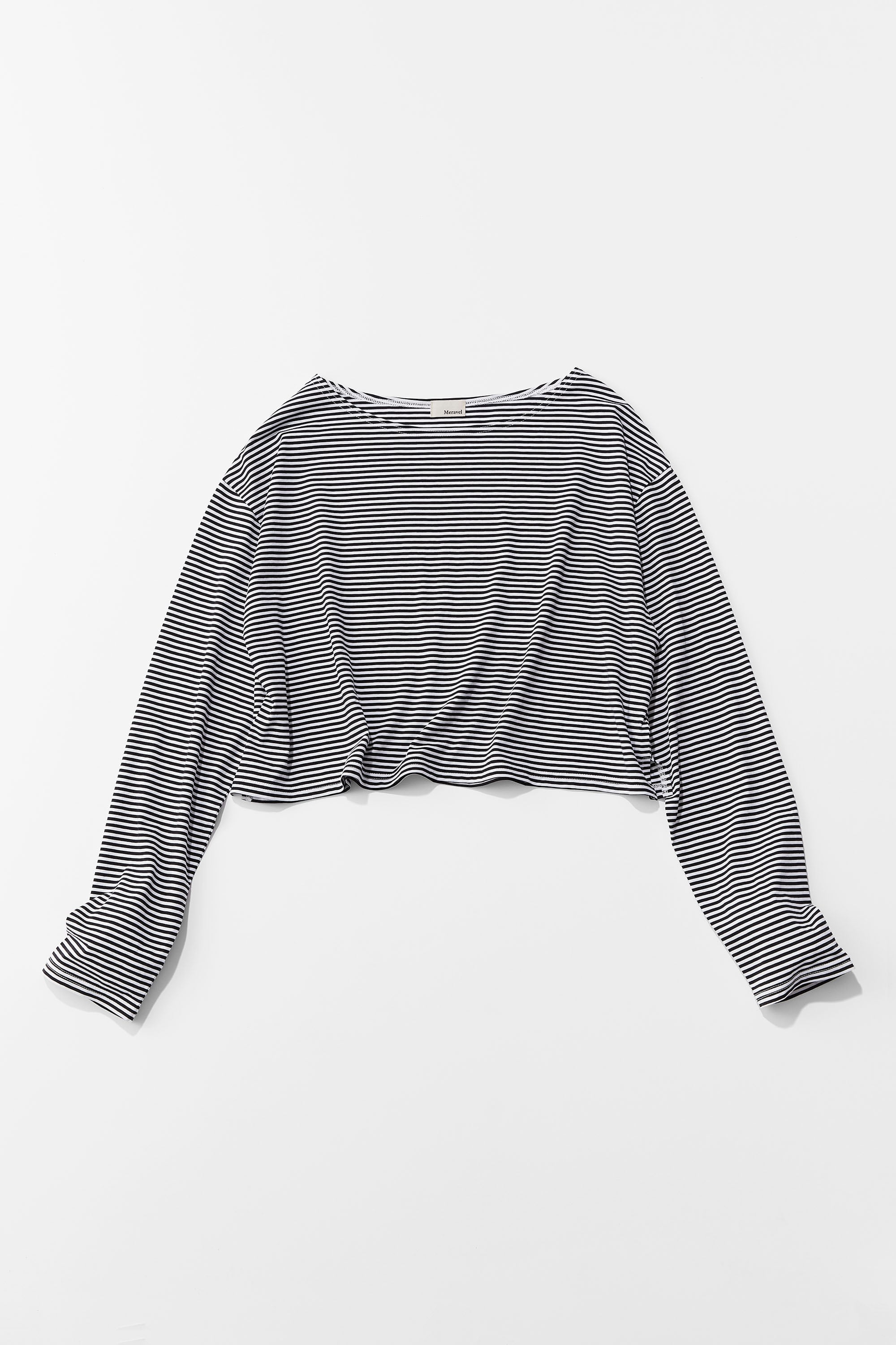Border Boat Neck Tee | meravel