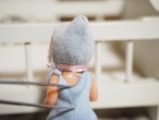 水色ロンパース ベビー スリープアイ 画像7