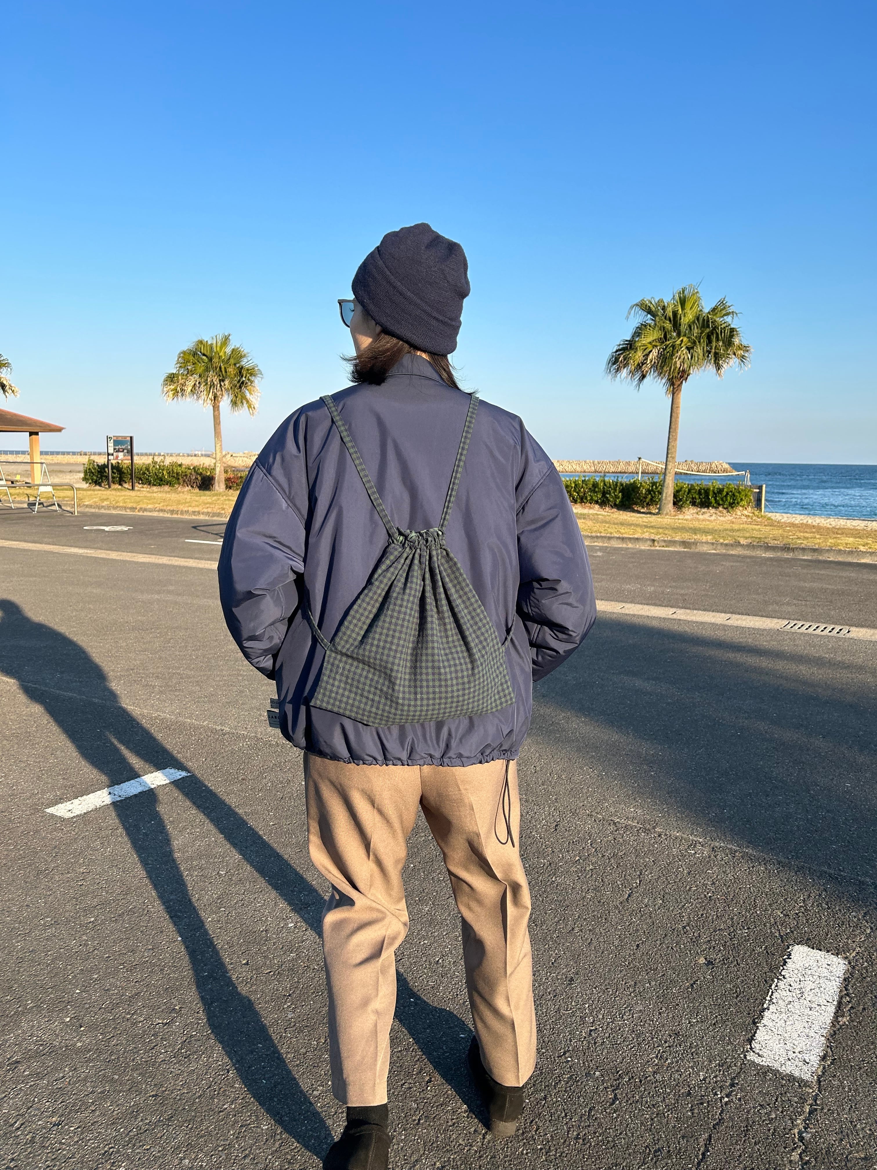 ナップサック 緑チェック | THEBROCCOLIHOUSE