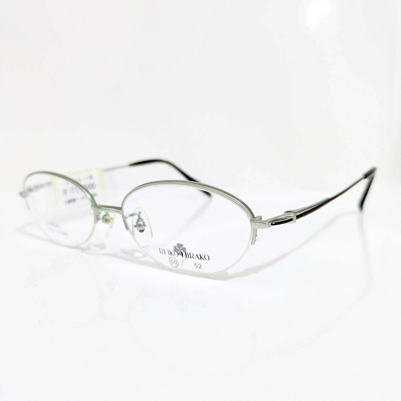 【REIKO HIRAKO】オーバル ナイロール ライトグリーン