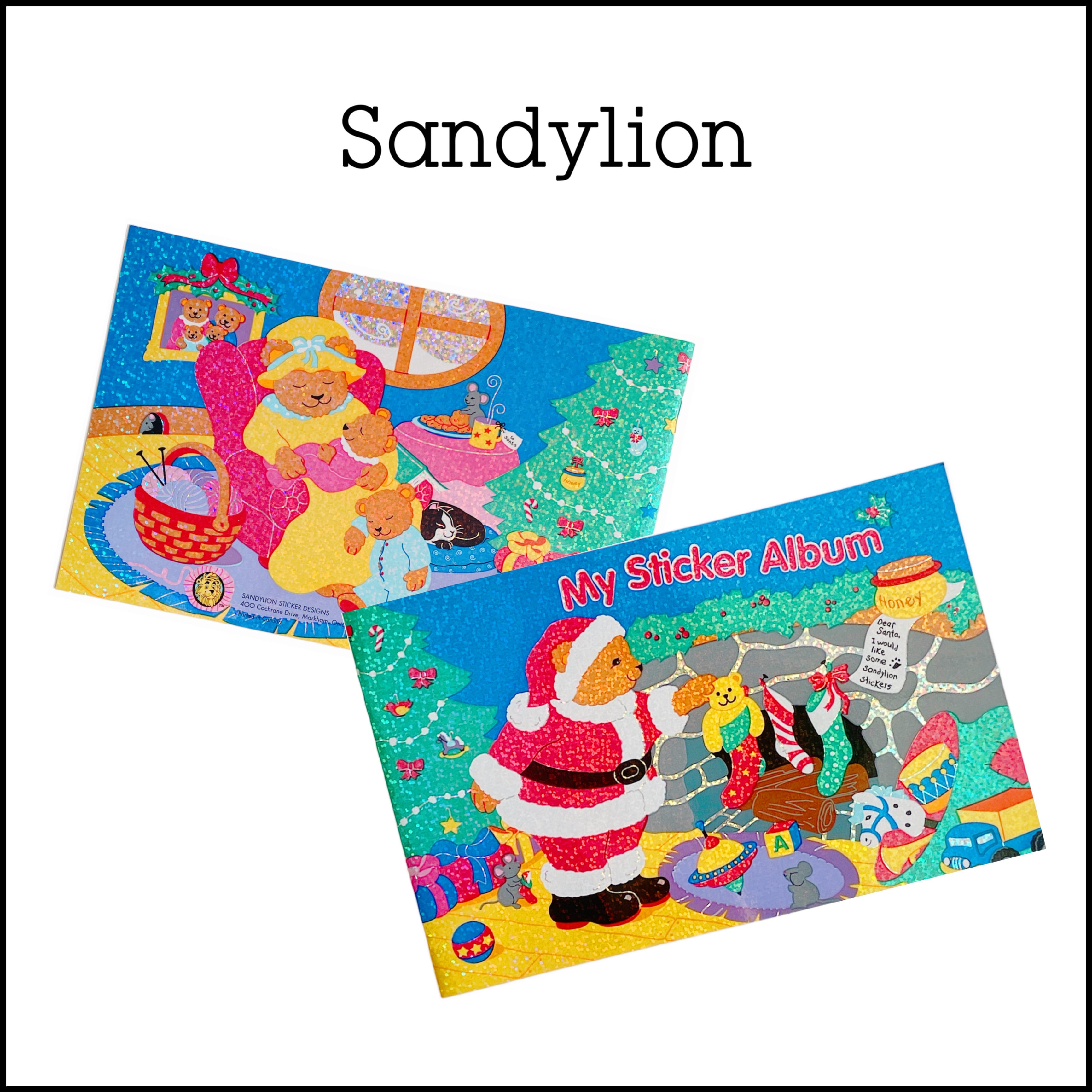 Sandylion♡クリスマスステッカーアルバム/シール帳・Sticker Album
