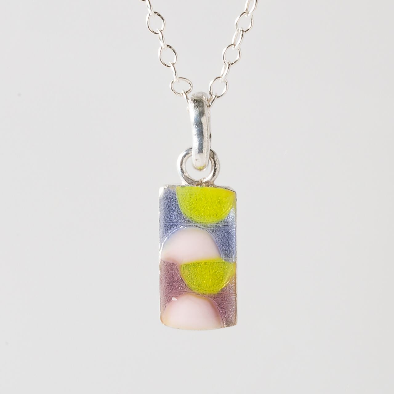 UNIQUE yellow & magenta - necklace -