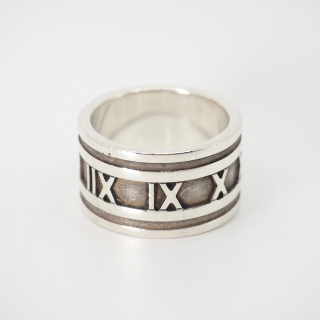 Tiffany&Co. 約14号 アトラスワイドリング シルバー925 ティファニー