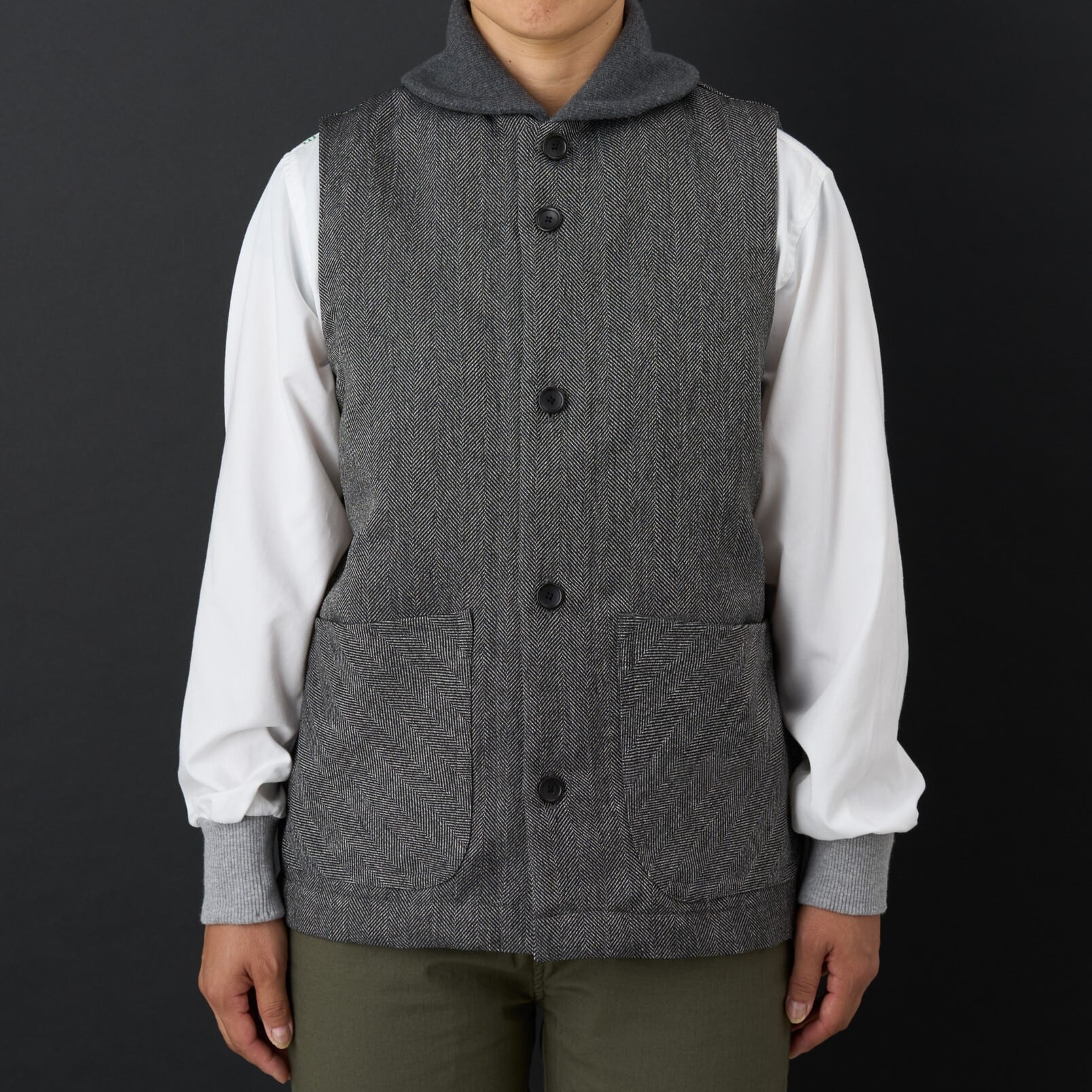 ランバーベスト ダークグレー | motone