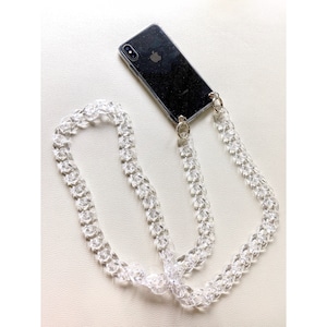 CLEAR CHAIN STRAP -long-