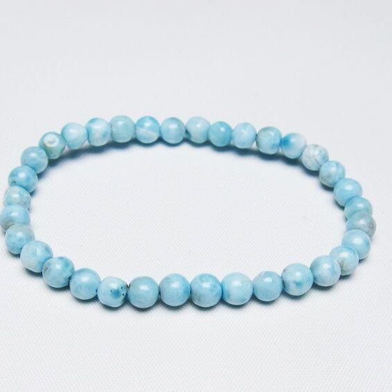 ラリマー ブレスレット 5mm 一点物 メール便可 [M便 1/10] 111-47930