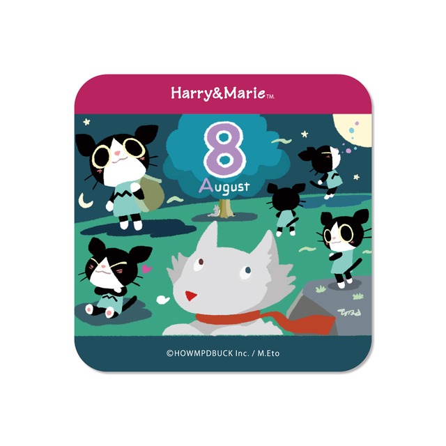 Harry&Marie　ウッドコースター_8月モマちゃん＊ウォルフさんモノマネ＊