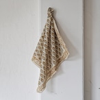 インドの草木染ブロックプリントバンダナ【30】