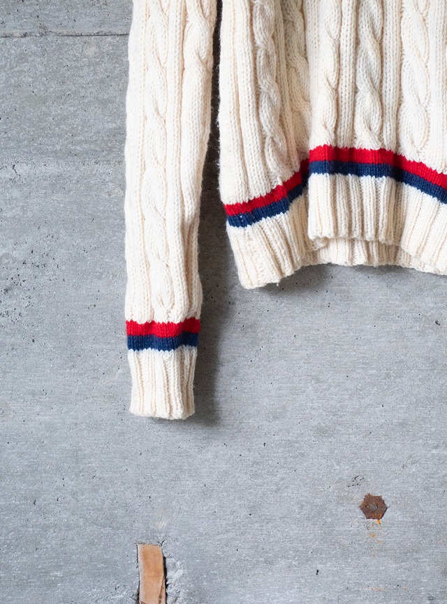 "JOHNNY LEWIS" 1980s Tilden knit