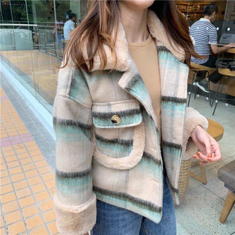 レディース NEW ジャケット コート アウター チェック柄 ゆったり