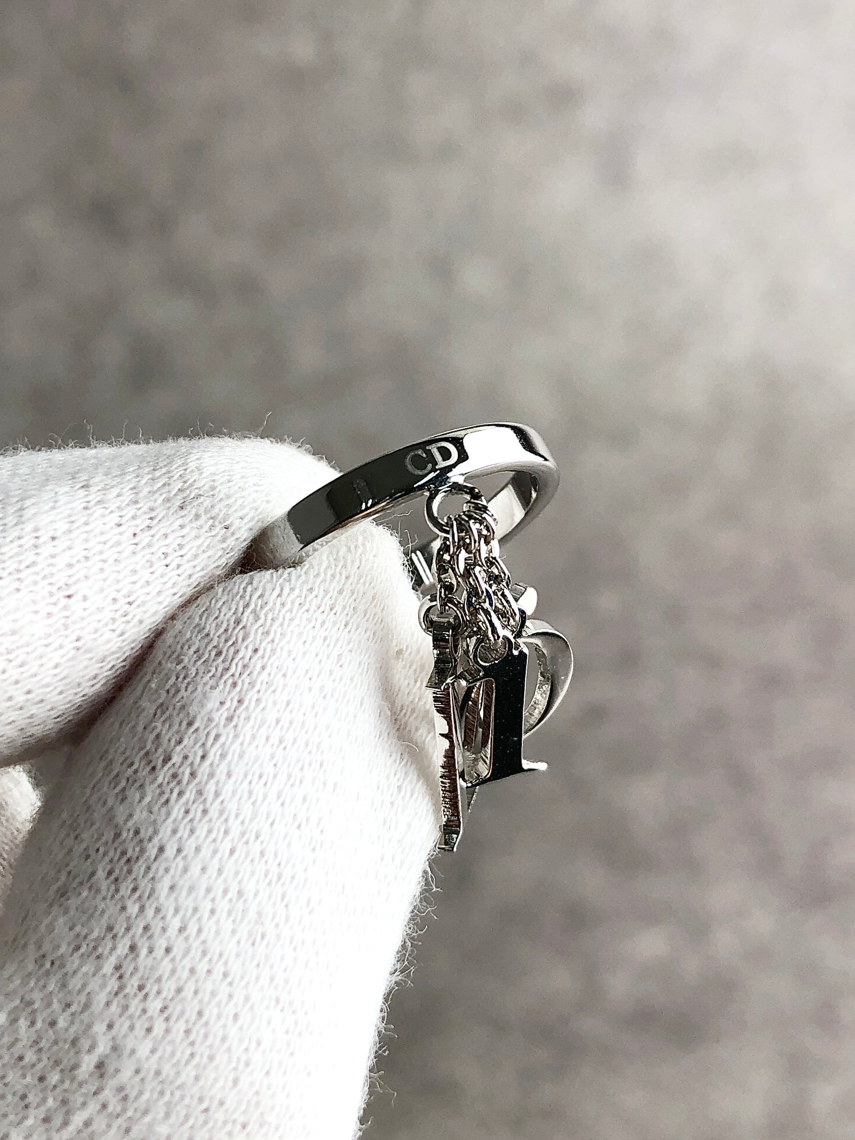 Christian Dior クリスチャン ディオール リング シルバー ロゴ